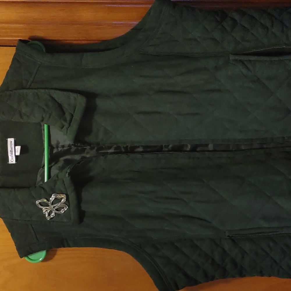 Fashion Vest with Butterfly Pin